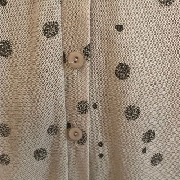 Lilith Lightweight Random Splattered Black Polka Dots Cardigan Sweater - Picture 12 of 14